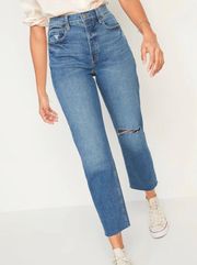 Extra High-Waisted Sky-Hi Straight Jeans