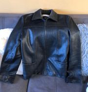MARC NEW YORK -  Black Leather Jacket M