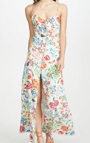 MOCHI Melissa Floral Button Front Maxi Dress