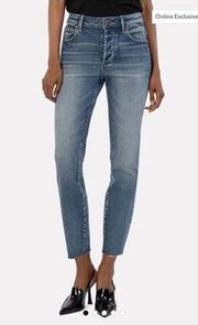 Kut From The Kloth Charlize Fab Ab High Rise Cigarette Leg Jeans Blue 4