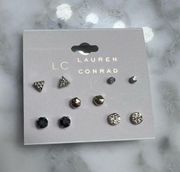 LC Lauren Conrad Stud Earrings 5 pairs New