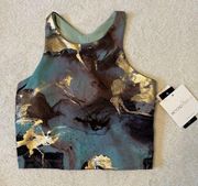 BRAND NEW with tag BEYOND YOGA size small Focus Tank | Ocean Blue Marble