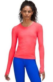 Lululemon Swiftly Tech Long Sleeve Shirt 2.0 Race Length in Flare Size 14