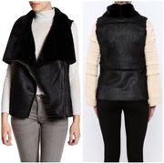 Cupcakes & Cashmere Rick Asymmetrical Zip Moto Vest Black Size XS