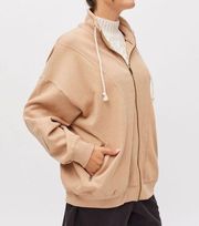 BDG Porter Zip Up Sweatshirt Tan Size Medium NWT