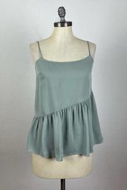 Theory Shirred Silk Slip Top