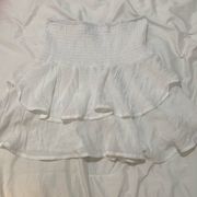 White Ruffle Skirt