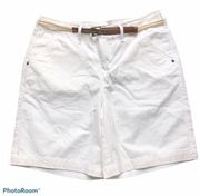 Venus belted Bermuda shorts