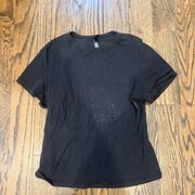 Black Cotton Jersey Tee