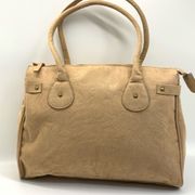 Jessica Simpson Tan Faux Suede Tote Handbag