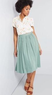 NWT Sage Green  Match Made Midi Skirt New