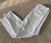 White Ripped Skinny Jeans Size 29