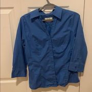 Lee instantly slim button down blouse small