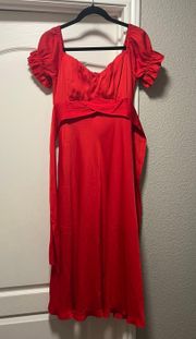 Red  Maxi Dress Size Medium!