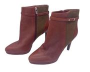 Antonio Melani brown leather booties