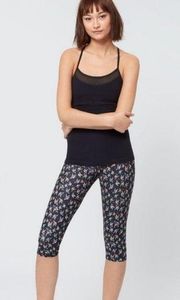 Sweaty Betty Origami Novelty Print Cropped Athletic Women Small Pull On Legging