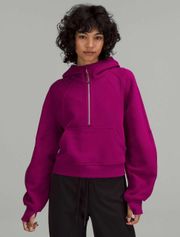 Scuba Oversized Half-Zip Hoodie XS S