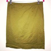 J. Jill Skirt Olive Green / Army Green Pencil Skirt Sz 6 EUC Professional Work