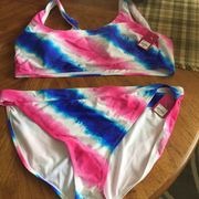 3X Plus Size - Tye Dye Bikini- Brand new with tags