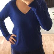 Royal Blue Sweater V Neck Sz s