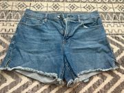 High Rise Denim Boyfriend Short 5” Inseam