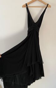 Black 90s Midi Dress