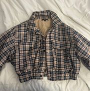 Tan Plaid Jacket