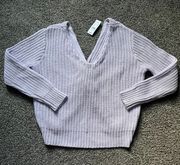 NWT Lavender Knit Twist Sweater