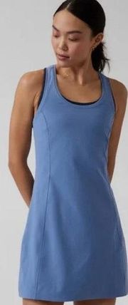 Athleta On My Way Sport Dress in Dusty Blue, Size Large