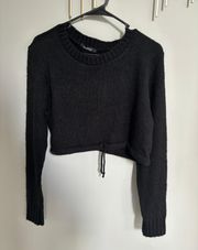 NEW Black Crop Sweater