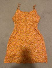 Floral Orange Dress