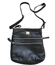 Macy’s Style & Co. Faux Pebble Leather Crossbody Black