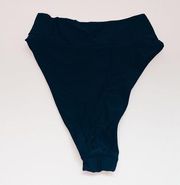 Aerie  Black High Waisted Swim Bottoms - Size Small