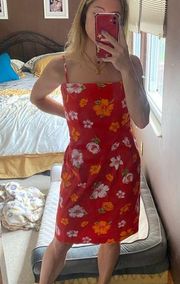 floral midi dress