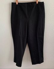 Isaac Mizrahi Live Black Pull On Pants Casual Office Modest Mature 12