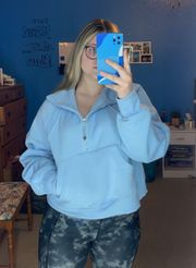 Blue Quarter-Zip Pullover