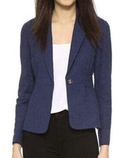 Diane Von Furstenberg Blue Gavyn Blazer Size 4 US