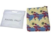 Rachel Pally Reversible Floral Bloom Clutch Bag NWOT Vegan Leather Wristlet Blue