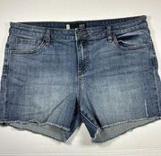 Kut from the Kloth Denim Shorts Cut Offs Medium Wash 16 5 Pocket Style