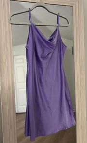 Purple Mini Slip Dress