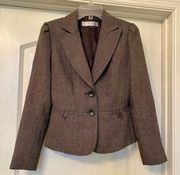 Women's Brown Blazer - Only worn once, brand new condition! 🤎