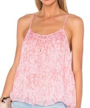 Baylee Pink Silk Tank Top