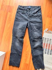 J. Crew Black High Rise Vintage Straight 