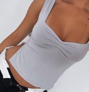 WHITE FOX CROP TOP