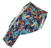 NWT Johnny Was Emma Divine in Blue Floral Lightweight Wide Leg Lined Pants XL