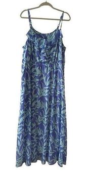 Lane Bryant chiffon overlay maxi dress