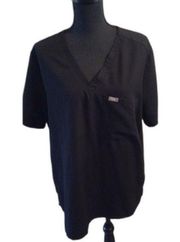 FIGS Technical Collection Black Scrub Top XXL V neck