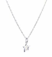 Swarovski silver Tone Open star necklace