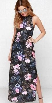 THE FIFTH LABEL Dress Adore You Maxi Floral Trendy Slit  Extra Small NWT