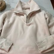 NWT Free People 3/4 zip pullover size large